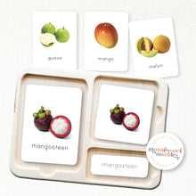 Load image into Gallery viewer, Fruits Montessori Nomenclature Cards
