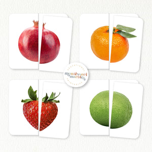 Fruits Two-Piece Puzzles