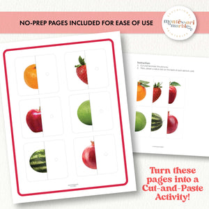 Fruits Two-Piece Puzzles