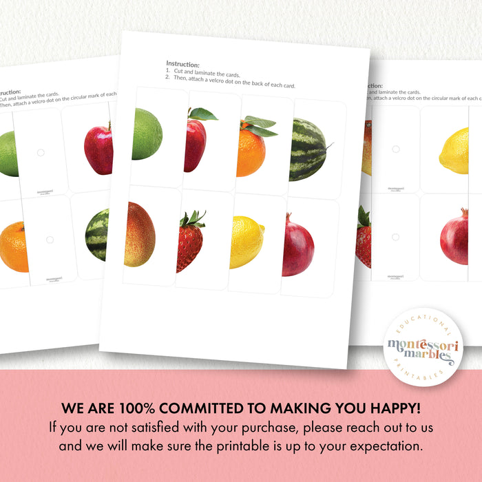 Fruits Two-Piece Puzzles