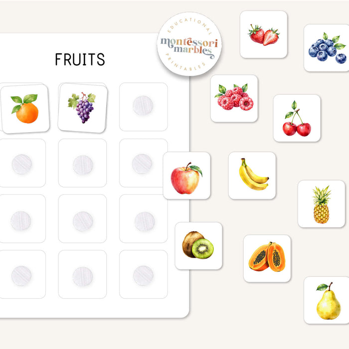 Fruits & Vegetables Sorting Cards