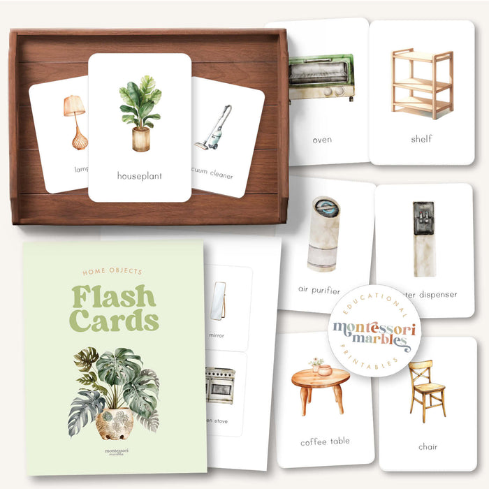 Home Objects: Furniture & Appliances Flash Cards