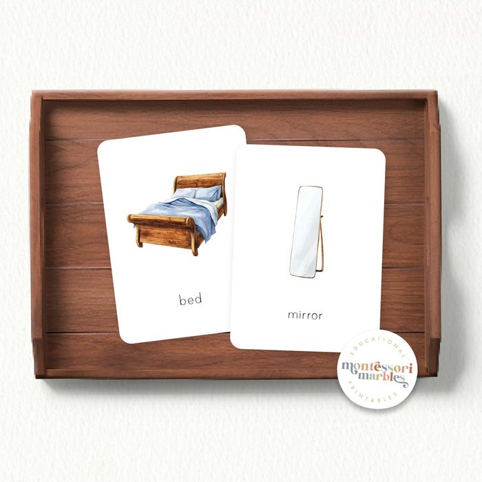 Home Objects: Furniture & Appliances Flash Cards