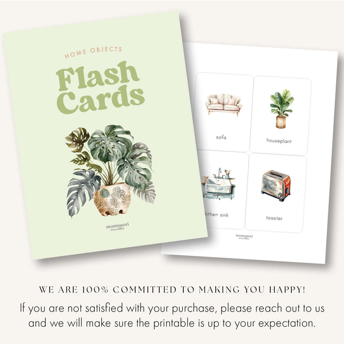 Home Objects: Furniture & Appliances Flash Cards