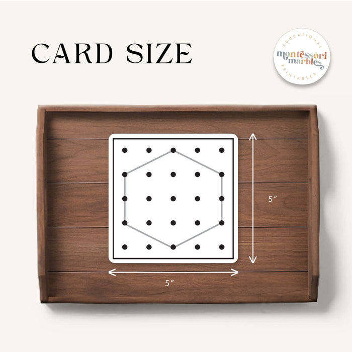 Geoboard Shapes Cards
