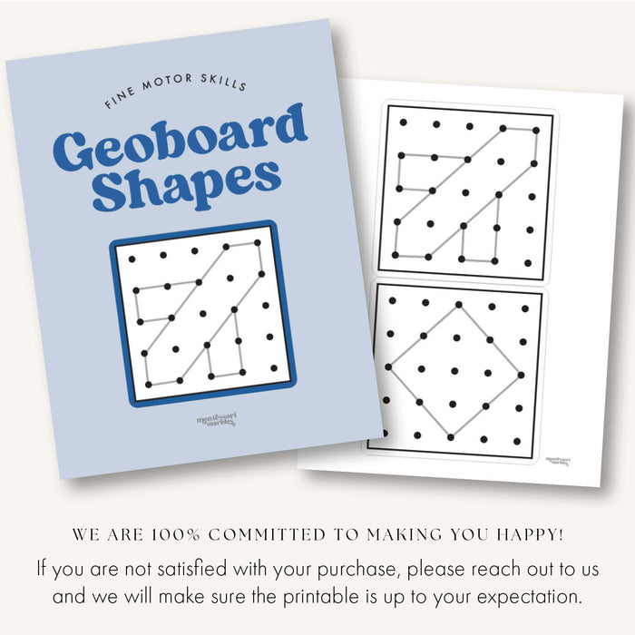 Geoboard Shapes Cards