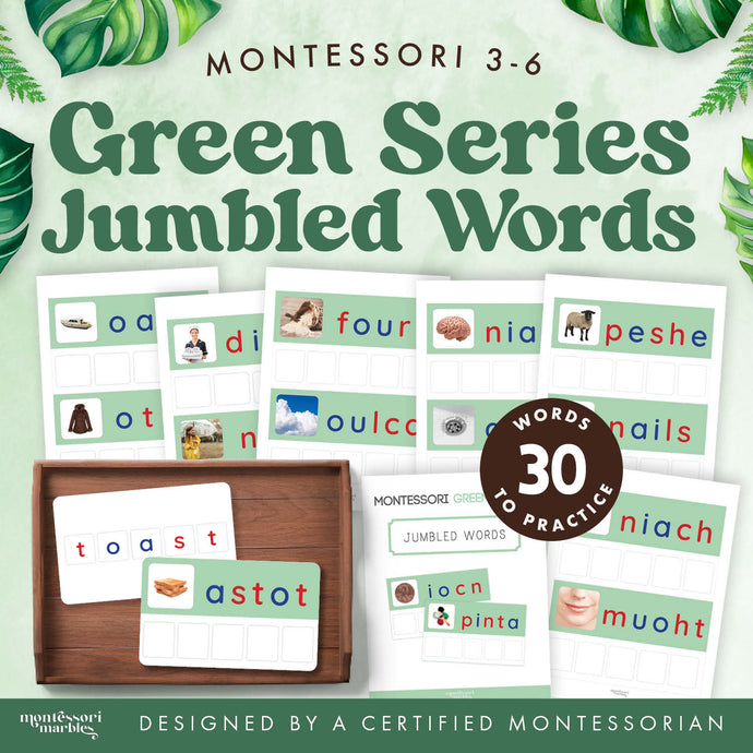 Montessori Green Series Jumbled Words