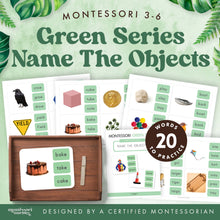 Load image into Gallery viewer, Montessori Green Series Name the Objects | Phonograms

