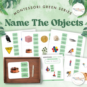 Montessori Green Series Name the Objects | Phonograms