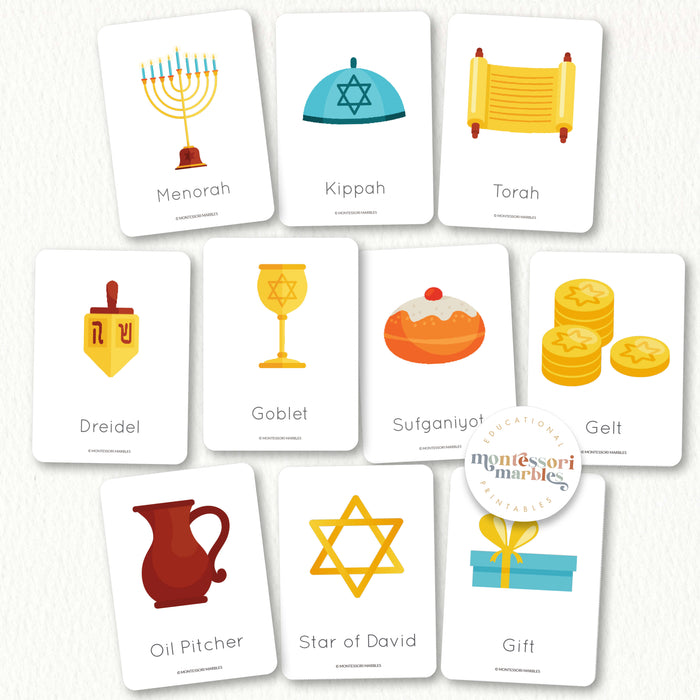 Hanukkah Flash Cards