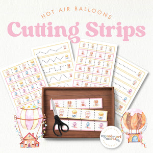 Hot Air Balloons Cutting Strips