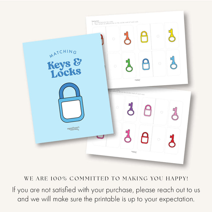 Keys & Locks Matching Cards