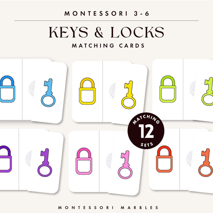 Keys & Locks Matching Cards