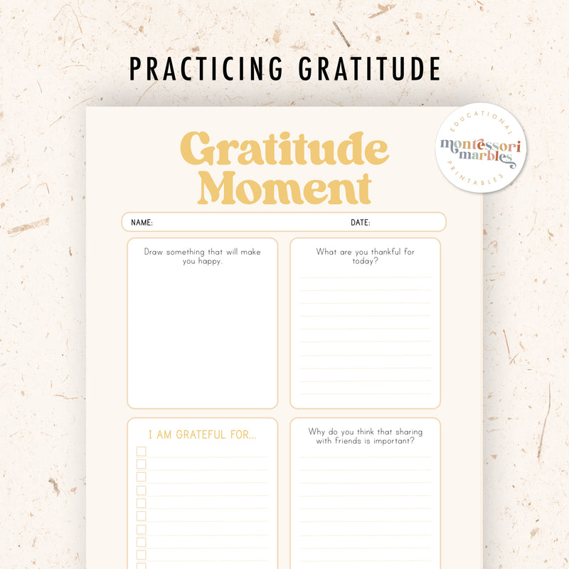 Montessori-Inspired Kindness Journal for Kids Ages 5-9