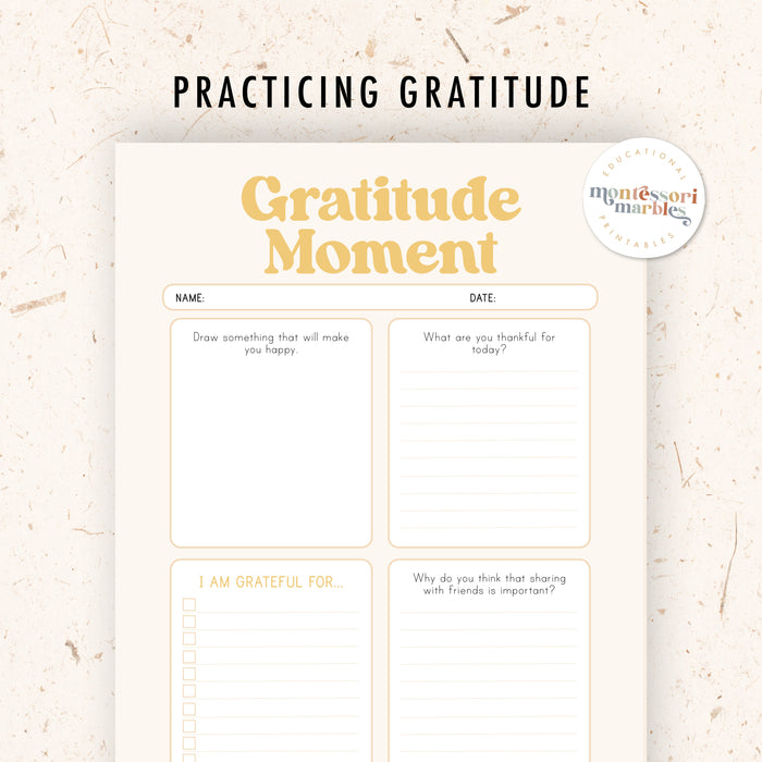Montessori-Inspired Kindness Journal for Kids Ages 5-9