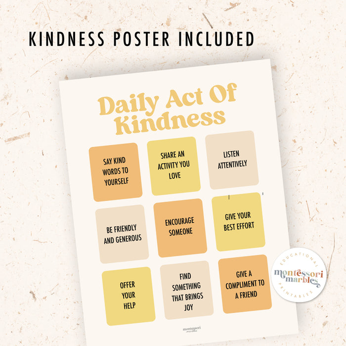 Montessori-Inspired Kindness Journal for Kids Ages 5-9