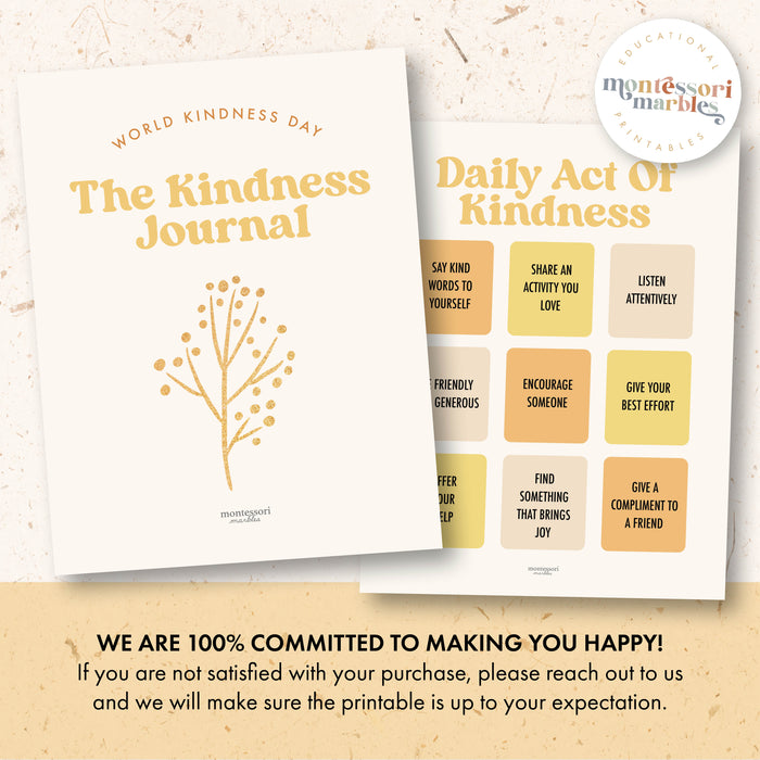 Montessori-Inspired Kindness Journal for Kids Ages 5-9