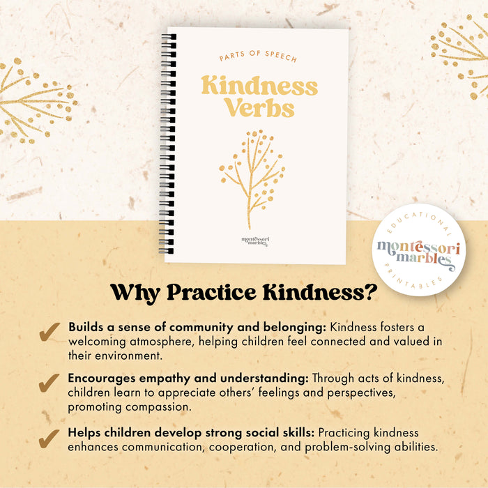 Kindness Verbs Worksheet