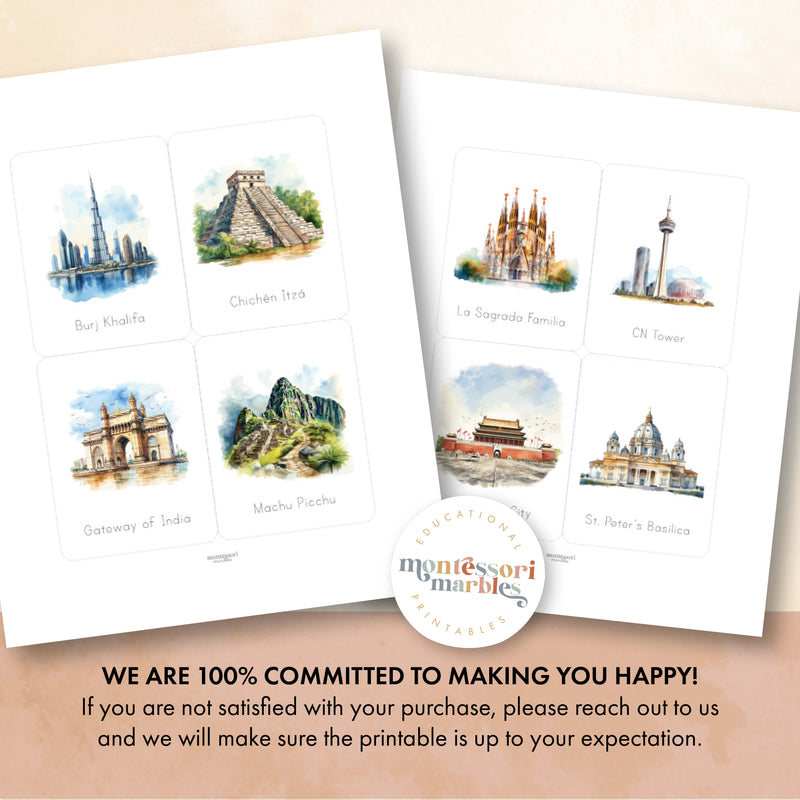 Landmarks Flash Cards