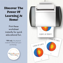 Load image into Gallery viewer, Layers of Earth Labeling Worksheet
