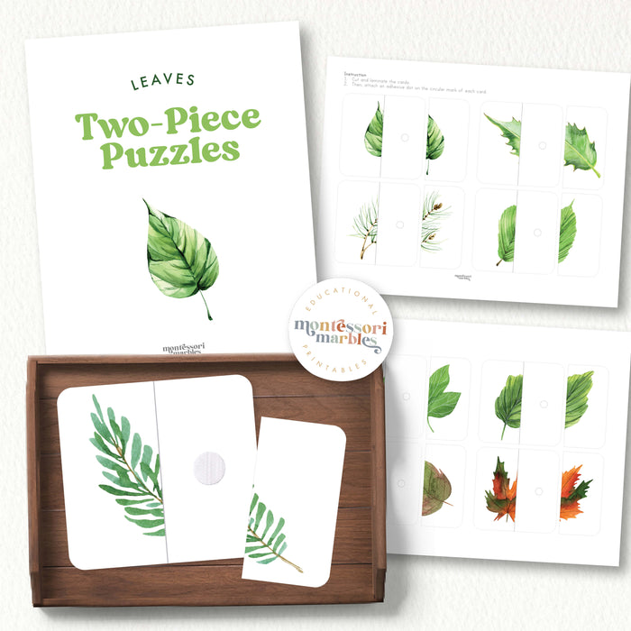Leaves Two-Piece Puzzles