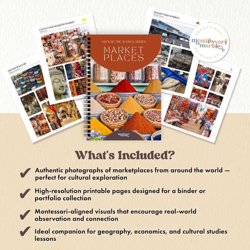 Marketplaces Around the World Photo Binder