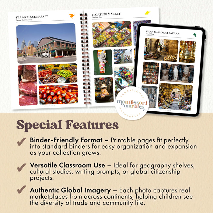 Marketplaces Around the World Photo Binder