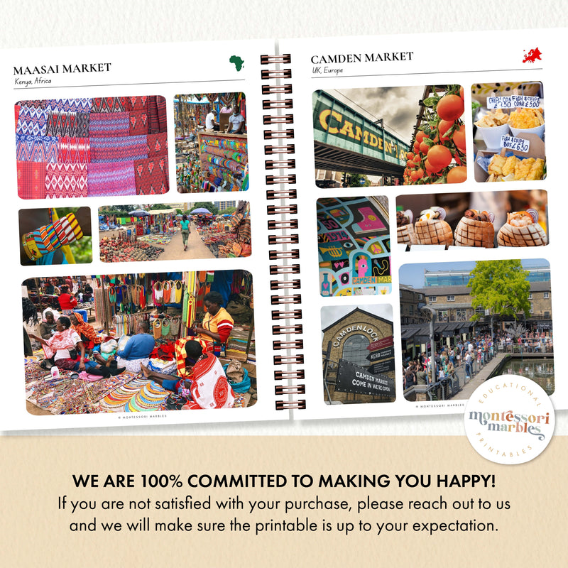 Marketplaces Around the World Photo Binder