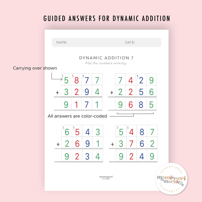 Montessori Early Math Progression Bundle