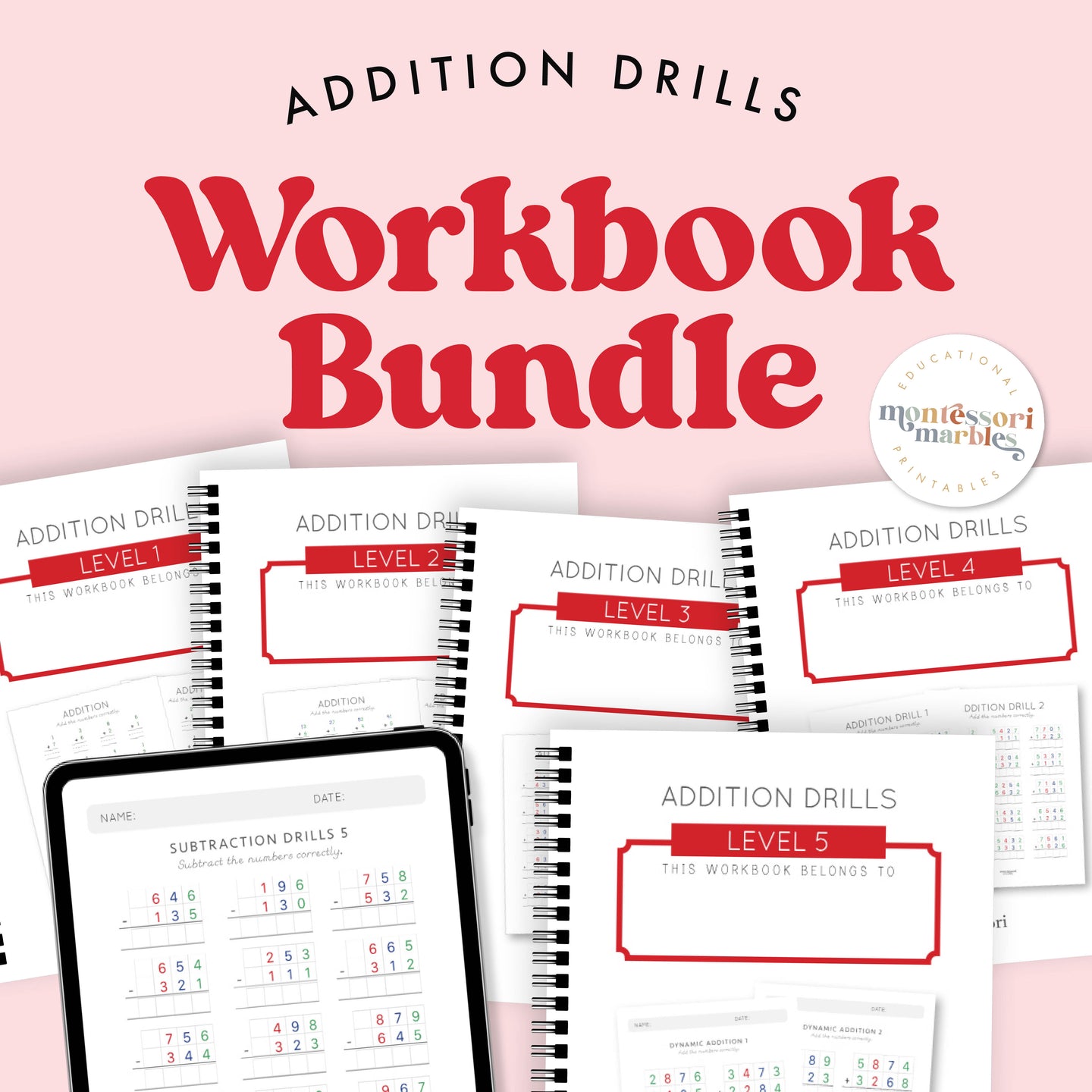 Addition Drills Workbook Bundle