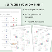 Load image into Gallery viewer, Subtraction Drills Workbook Bundle
