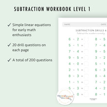 Load image into Gallery viewer, Subtraction Drills Workbook Bundle
