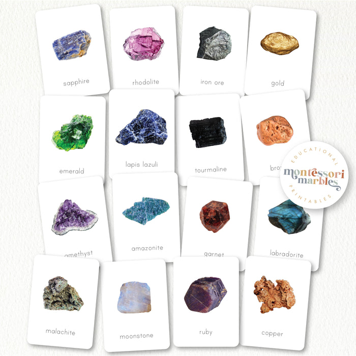 Minerals & Stones Flash Cards