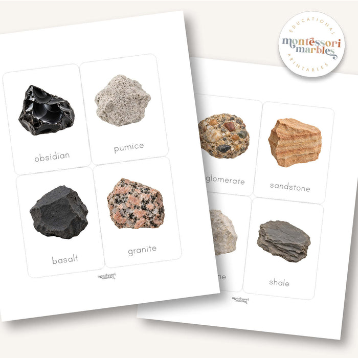 Rocks & Minerals Flash Cards