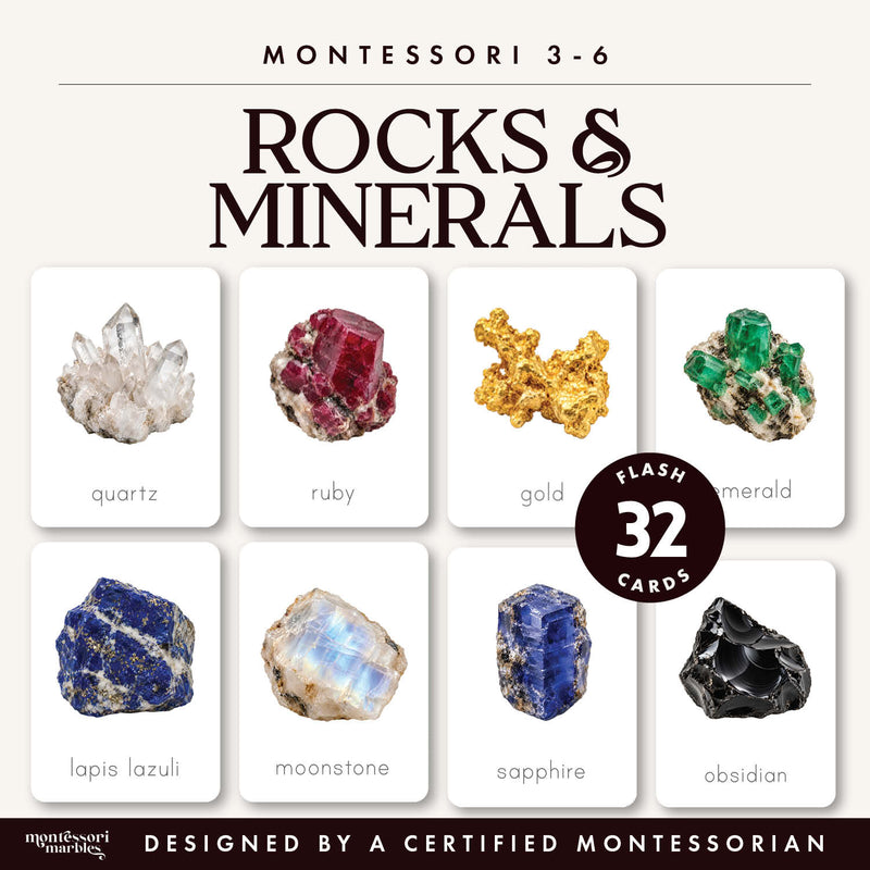Rocks & Minerals Flash Cards