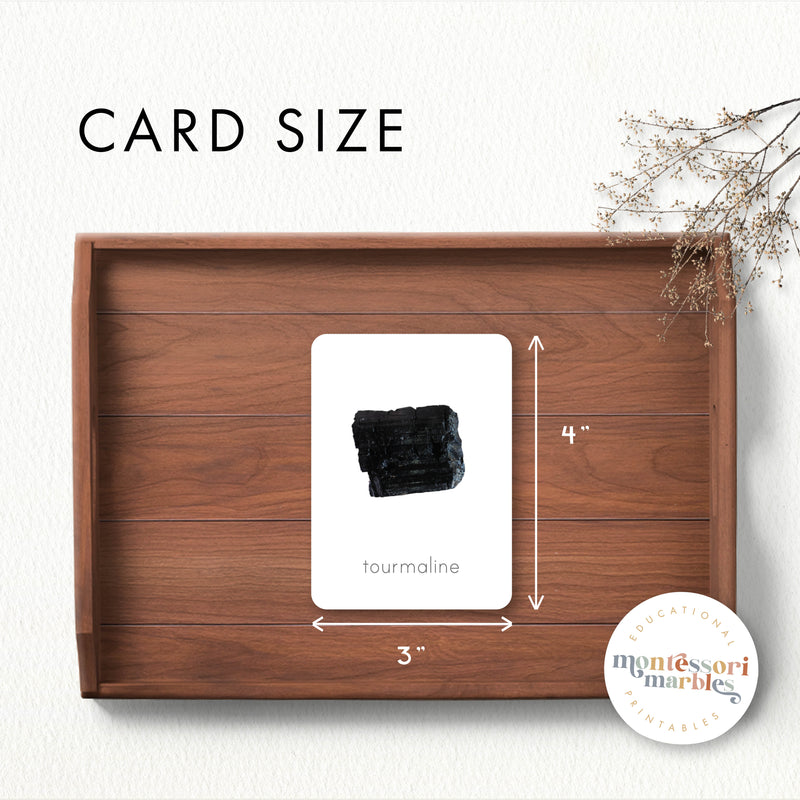 Minerals & Stones Nomenclature Cards