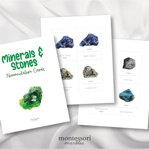Minerals & Stones Nomenclature Cards