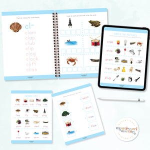Montessori Blue Series Workbook | Beginning Blends
