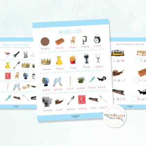Montessori Blue Series Workbook | Beginning Blends