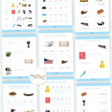 Load image into Gallery viewer, Montessori Blue Series Workbook | Beginning Blends
