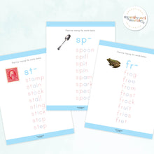 Load image into Gallery viewer, Montessori Blue Series Workbook | Beginning Blends
