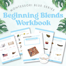 Load image into Gallery viewer, Montessori Blue Series Workbook | Beginning Blends
