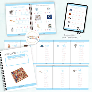 Montessori Blue Series Workbook | Ending Blends