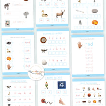 Load image into Gallery viewer, Montessori Blue Series Workbook | Ending Blends
