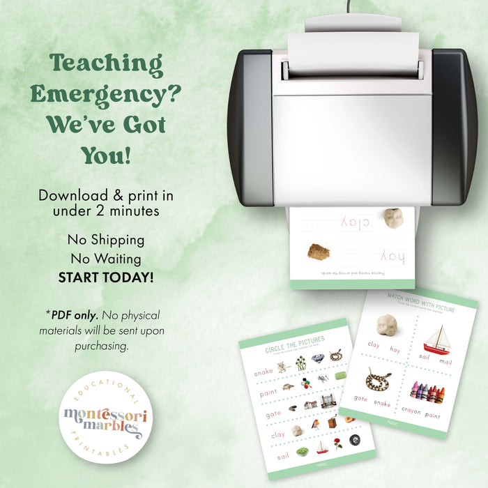 Montessori Green Series Long "A" Workbook