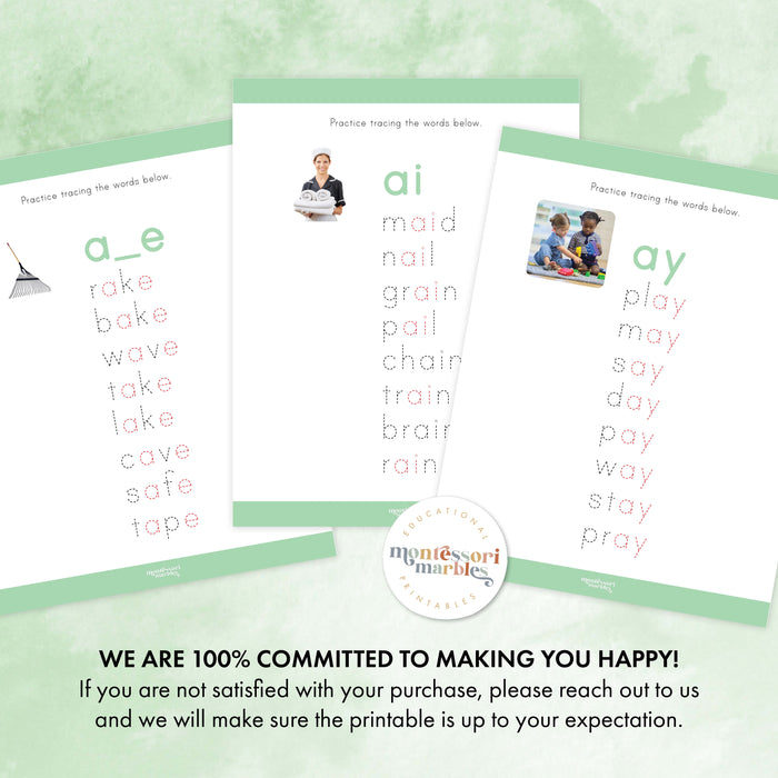 Montessori Green Series Long "A" Workbook