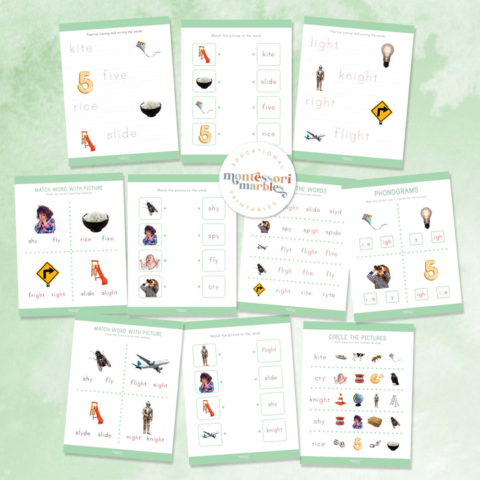 Montessori Green Series Long "I" Workbook