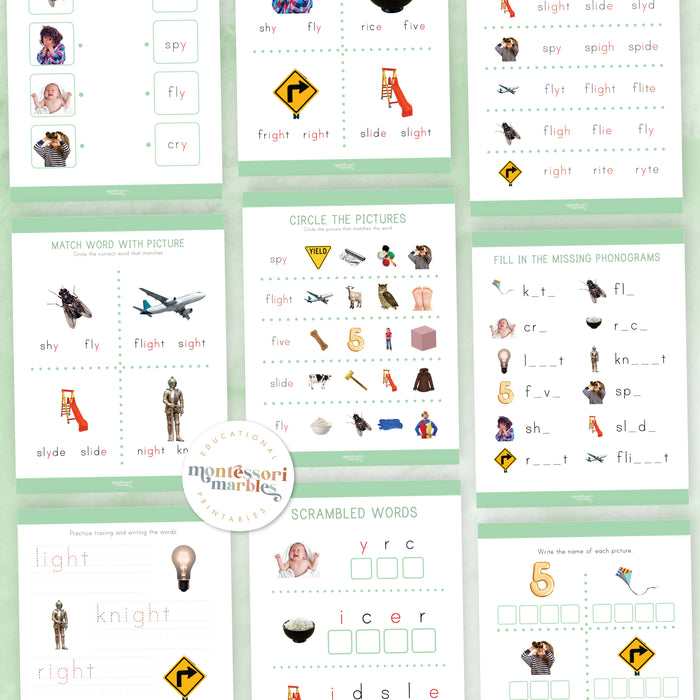 Montessori Green Series Long "I" Workbook
