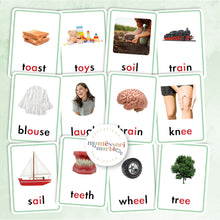 Load image into Gallery viewer, Montessori Green Series Nomenclature Cards

