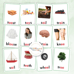 Montessori Green Series Nomenclature Cards